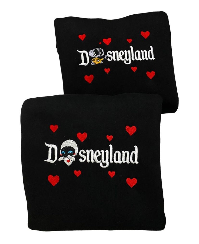 Wall-e and Eve Embroidered Sweater