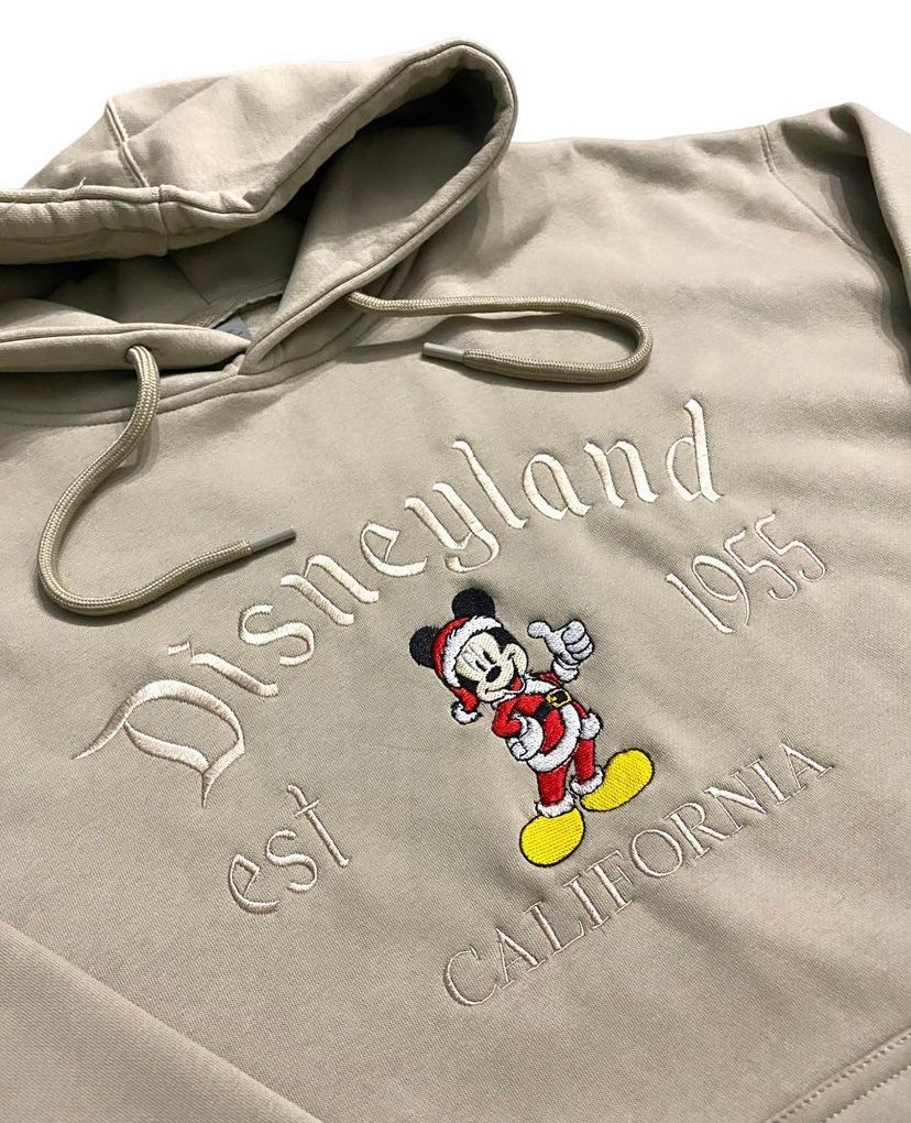 Mickey and Minnie Chrostmas Custom Embroidered Sweater