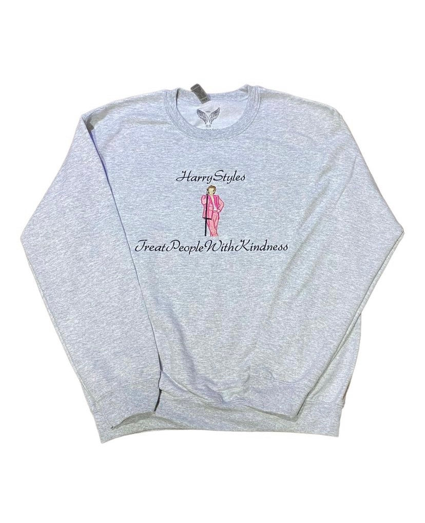 Treat People With Kindness Embroidered Sweatshirt