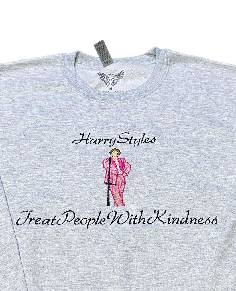 Treat People With Kindness Embroidered Sweatshirt